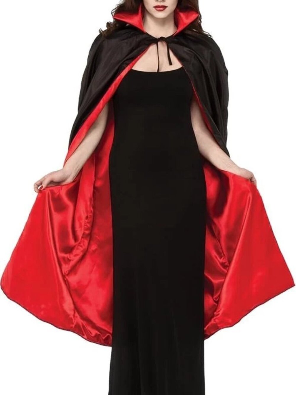 Dracula Cape Halloween Costume 40-inch One size fits most